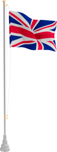 3d flag of Union Jack or england